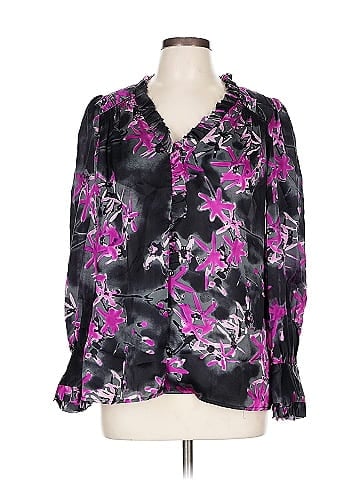 an original MILLY of New York Long Sleeve Silk Top (view 1)