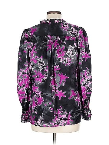 an original MILLY of New York Long Sleeve Silk Top (view 2)
