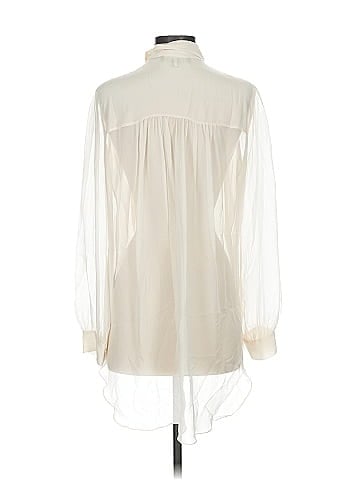 Elizabeth and James Long Sleeve Silk Top (view 2)