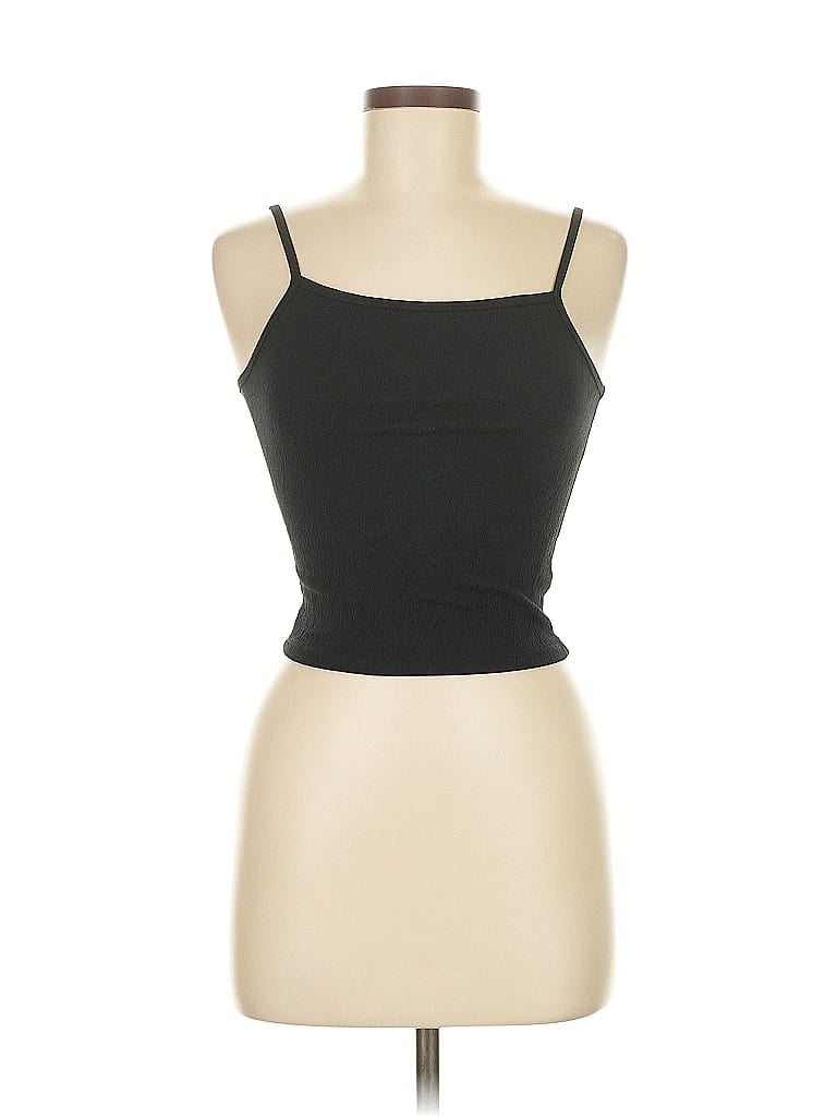 Pre-owned Brandy Melville Tank Top Black Strapless Neckline Tops