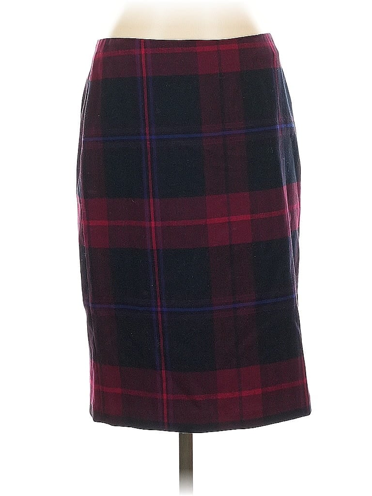 Pre-owned Tommy Hilfiger Formal Skirt In Burgundy