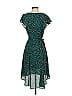 HD in Paris 100% Polyester Hearts Teal Cocktail Dress Size 4 - photo 2