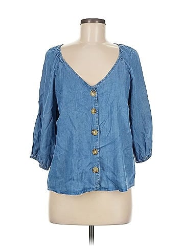 Sanctuary 3/4 Sleeve Blouse (view 1)