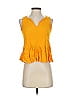 Madewell Yellow Sleeveless Blouse Size XXS - photo 1