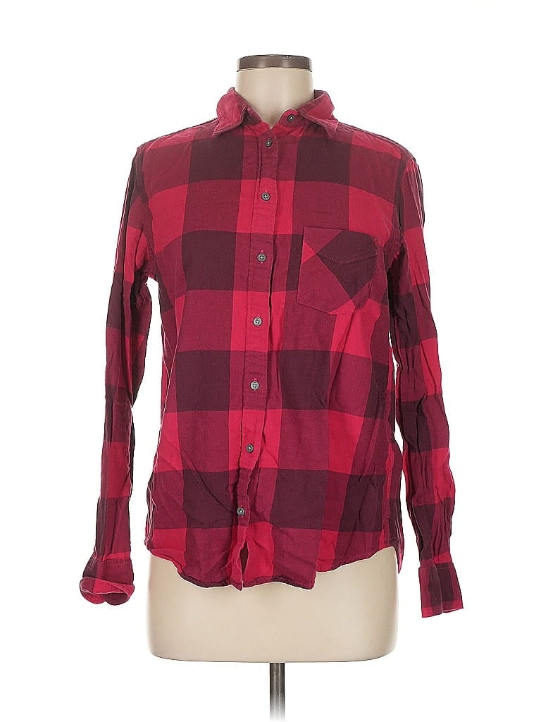 Click to view more detailed imagery on our partner's website Pre-owned Uniqlo Long Sleeve Button Down Shirt In Burgundy