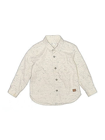 Zara Baby Long Sleeve Button-Down Shirt (view 1)