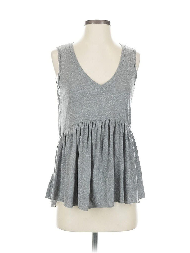 Click to view more detailed imagery on our partner's website Pre-owned T.la Sleeveless Top Gray Sweetheart Neckline Tops