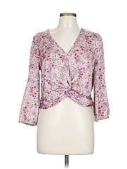 Pink Rose 3/4 Sleeve Blouse