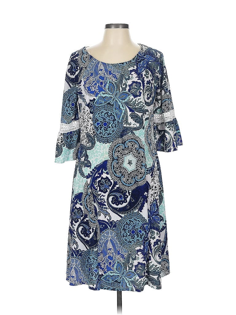 Pre-owned Glamour Casual Dress In Blue