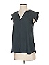 J.Crew 100% Polyester Black Sleeveless Blouse Size 2 - photo 5