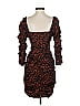 Nicholas Animal Print Brown Cocktail Dress Size 2 - photo 2