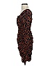 Nicholas Animal Print Brown Cocktail Dress Size 2 - photo 4