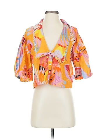 FARM Rio Short Sleeve Blouse (view 1)