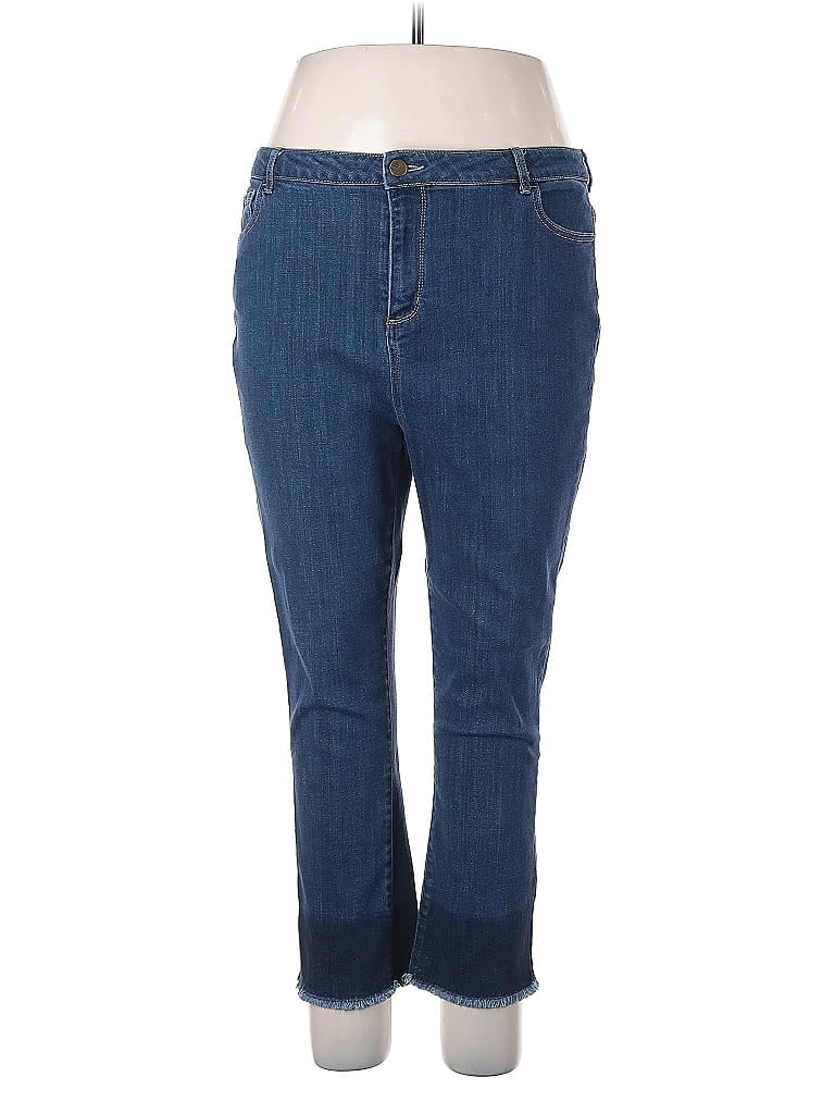 Click to view more detailed imagery on our partner's website Pre-owned Logo By Lori Goldstein Jeans In Blue