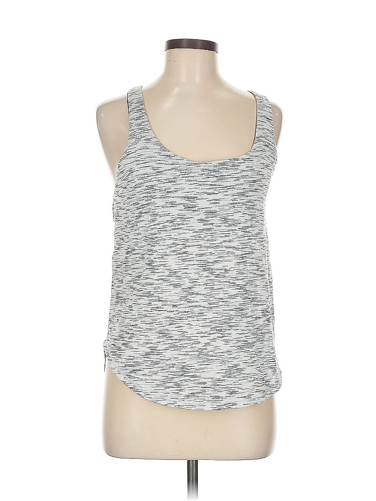 Pre-owned Lululemon Athletica Active Tank Top In Silver