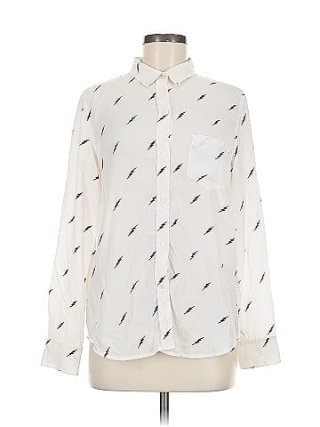 Rails Long Sleeve Silk Top (view 1)