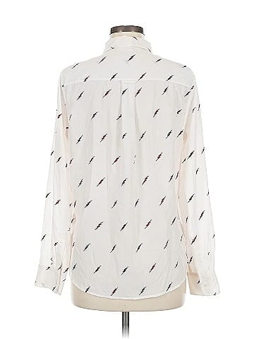 Rails Long Sleeve Silk Top (view 2)