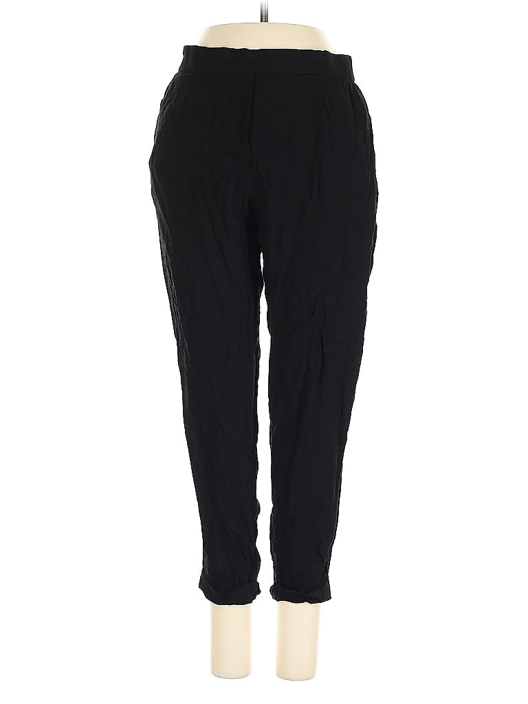 Pre-owned H&m Casual Pants In Black