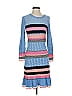 Tanya Taylor Stripes Blue Casual Dress Size S - photo 1