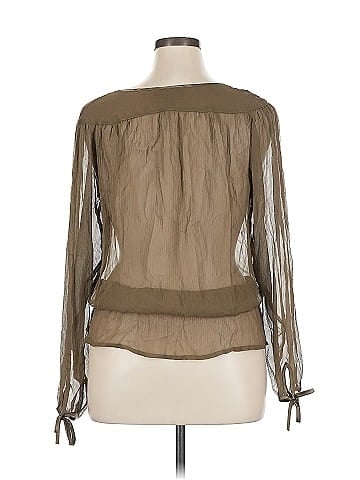 INC International Concepts Long Sleeve Silk Top (view 2)