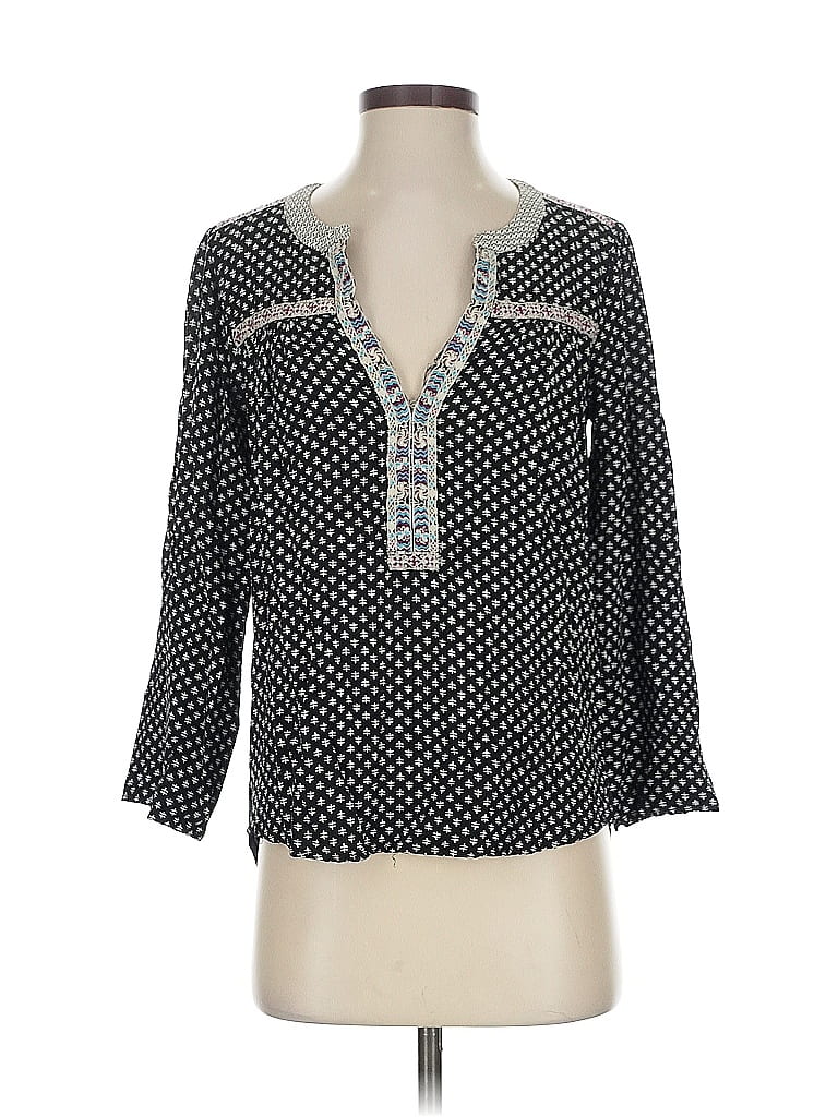 Click to view more detailed imagery on our partner's website Pre-owned Skies Are Blue 3/4 Sleeve Blouse In Black