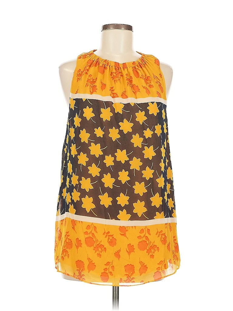 GIBSON LATIMER Pre-owned Sleeveless Blouse In Yellow