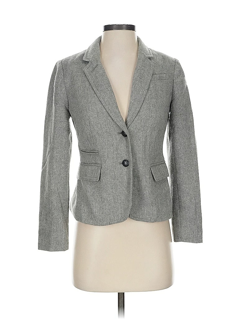 Pre-owned Banana Republic Factory Store Blazer Jacket In Gray