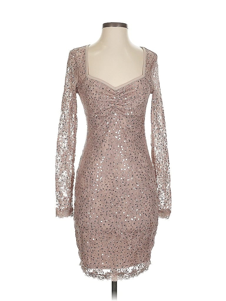 Moda International Silver Cocktail Dress Size S - photo 1