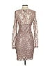 Moda International Silver Cocktail Dress Size S - photo 2