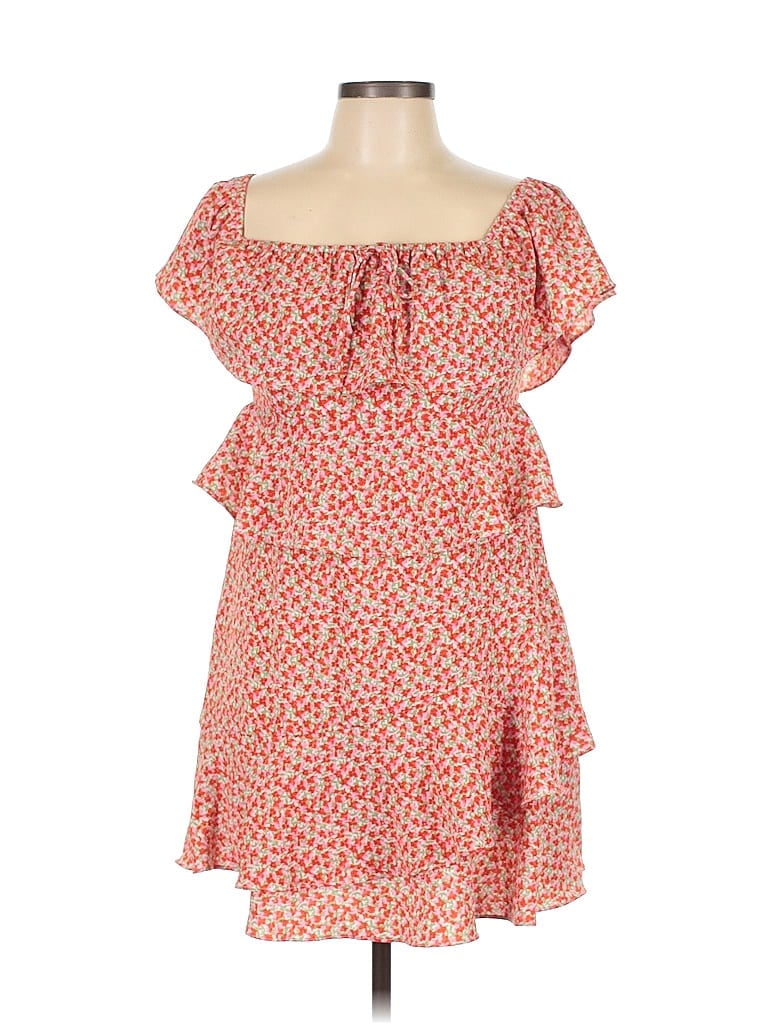 Click to view more detailed imagery on our partner's website Pre-owned All In Favor Casual Dress In Red