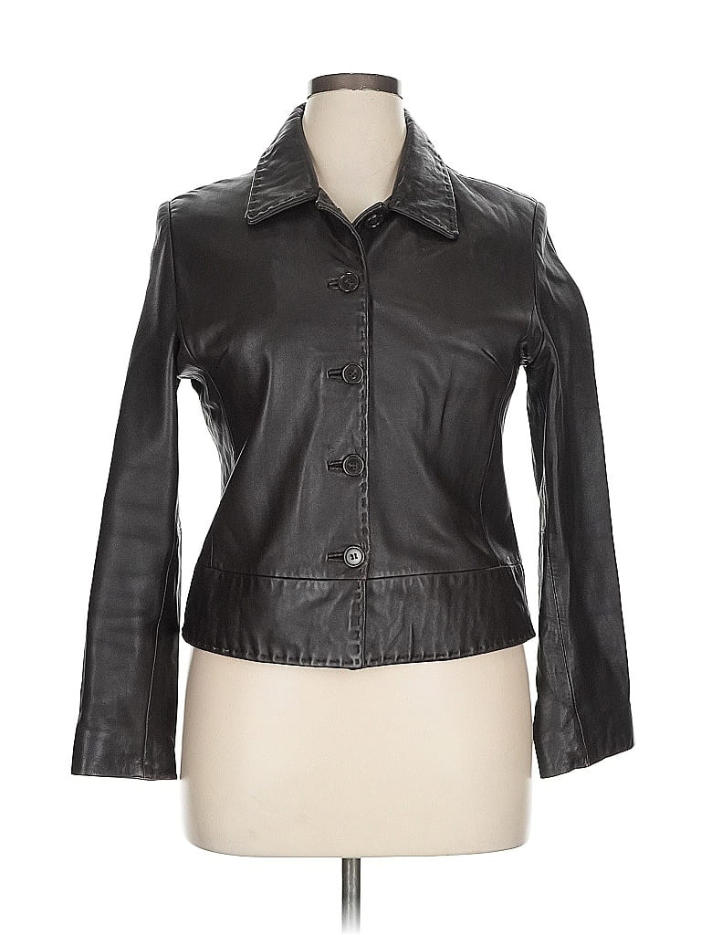 Pre-owned Wilsons Leather Leather Jacket In Black