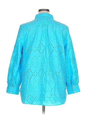 Talbots 3/4 Sleeve Button-Down Shirt (view 2)