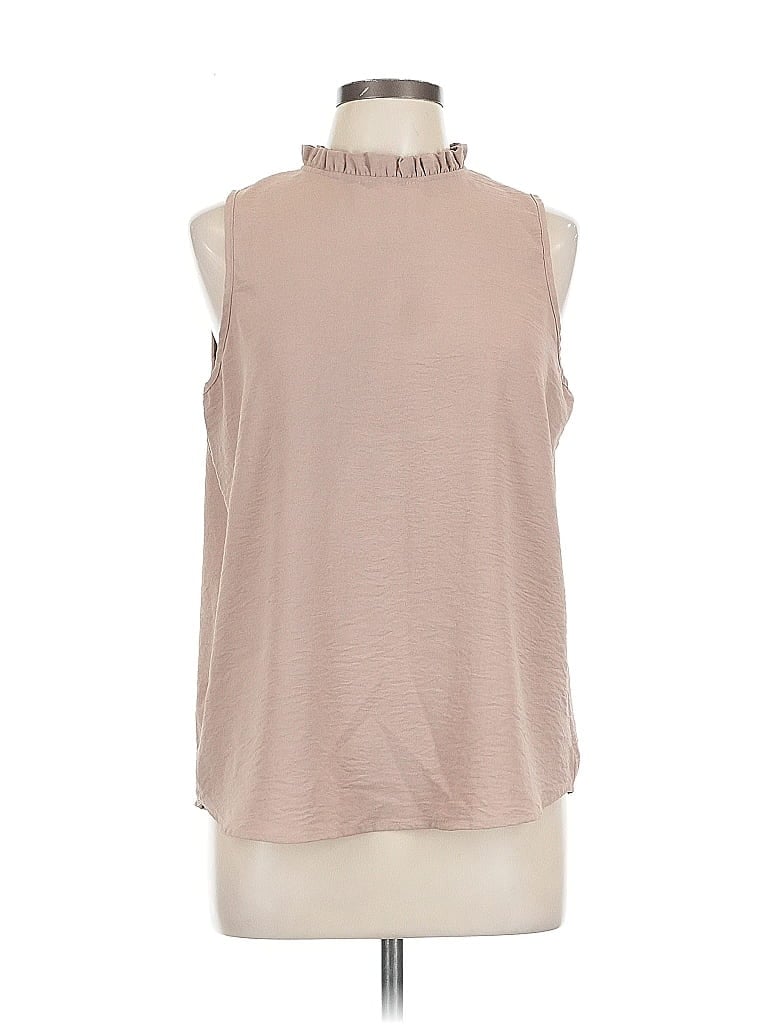 Click to view more detailed imagery on our partner's website Pre-owned Mts Sleeveless Blouse In Brown