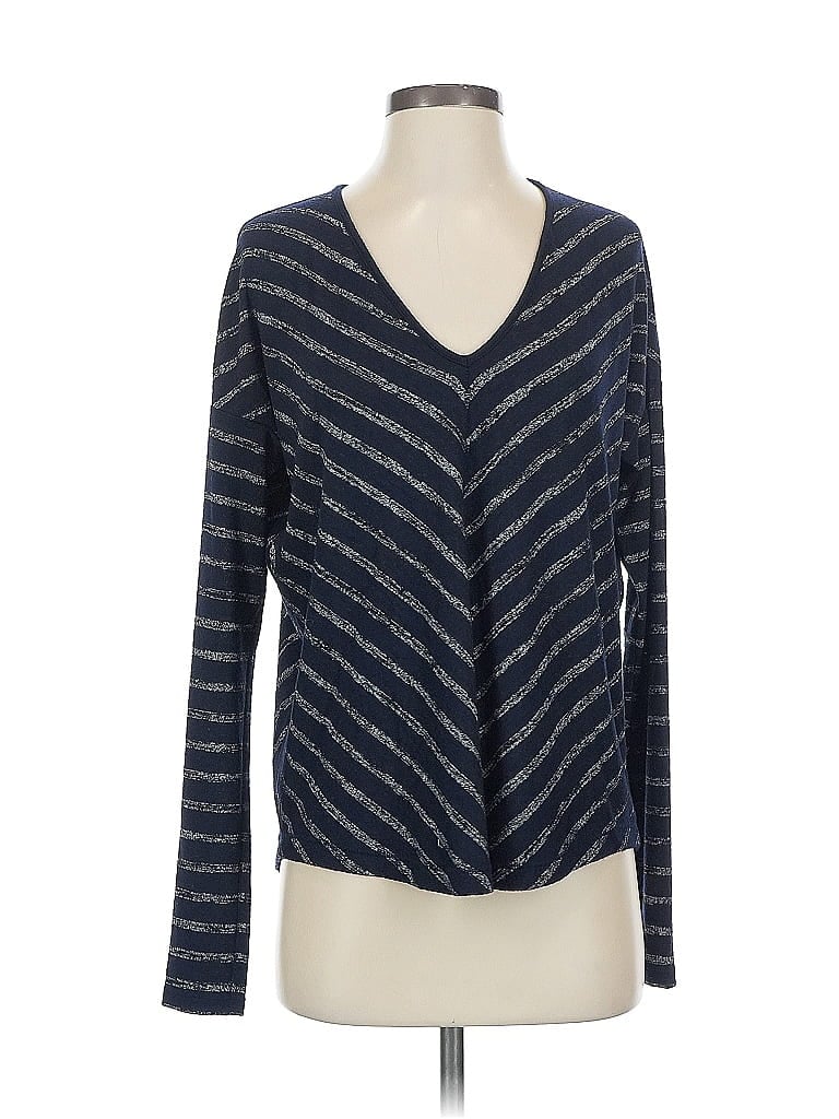 Pre-owned Rag & Bone Long Sleeve Henley Shirt In Blue