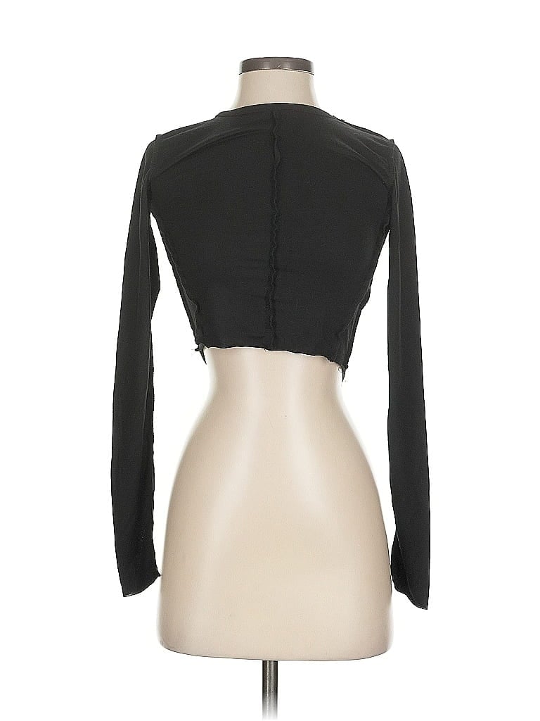 Pre-owned Prettylittlething Long Sleeve Top Black Turtleneck Tops