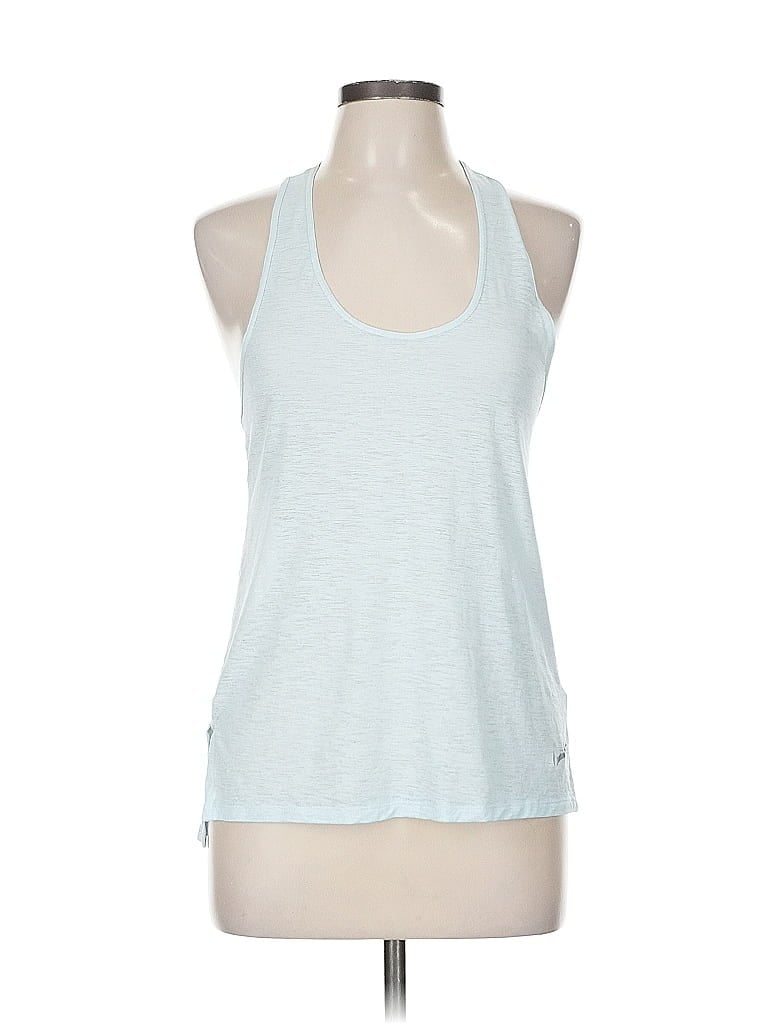 Pre-owned Nike Tank Top Blue Halter Neckline Tops