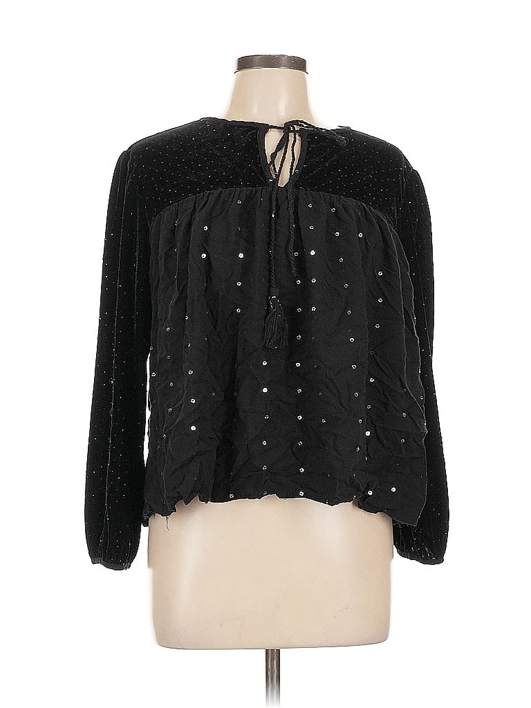 Click to view more detailed imagery on our partner's website Pre-owned Black Tape_ Long Sleeve Blouse In Black