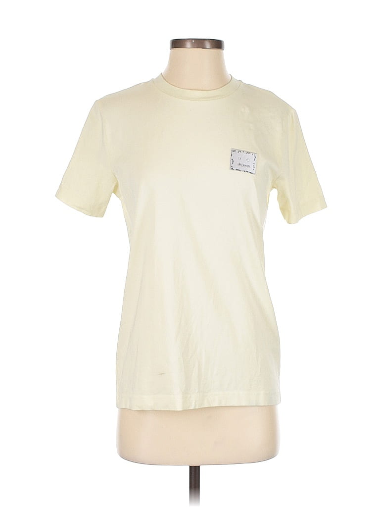 Pre-owned Acne Studios Short Sleeve T-shirt In Yellow