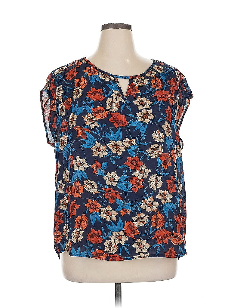 Click to view more detailed imagery on our partner's website Pre-owned Papermoon Short Sleeve Blouse In Blue