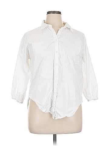 Ann Taylor LOFT Outlet 3/4 Sleeve Button-Down Shirt (view 1)