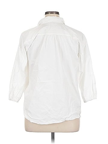 Ann Taylor LOFT Outlet 3/4 Sleeve Button-Down Shirt (view 2)