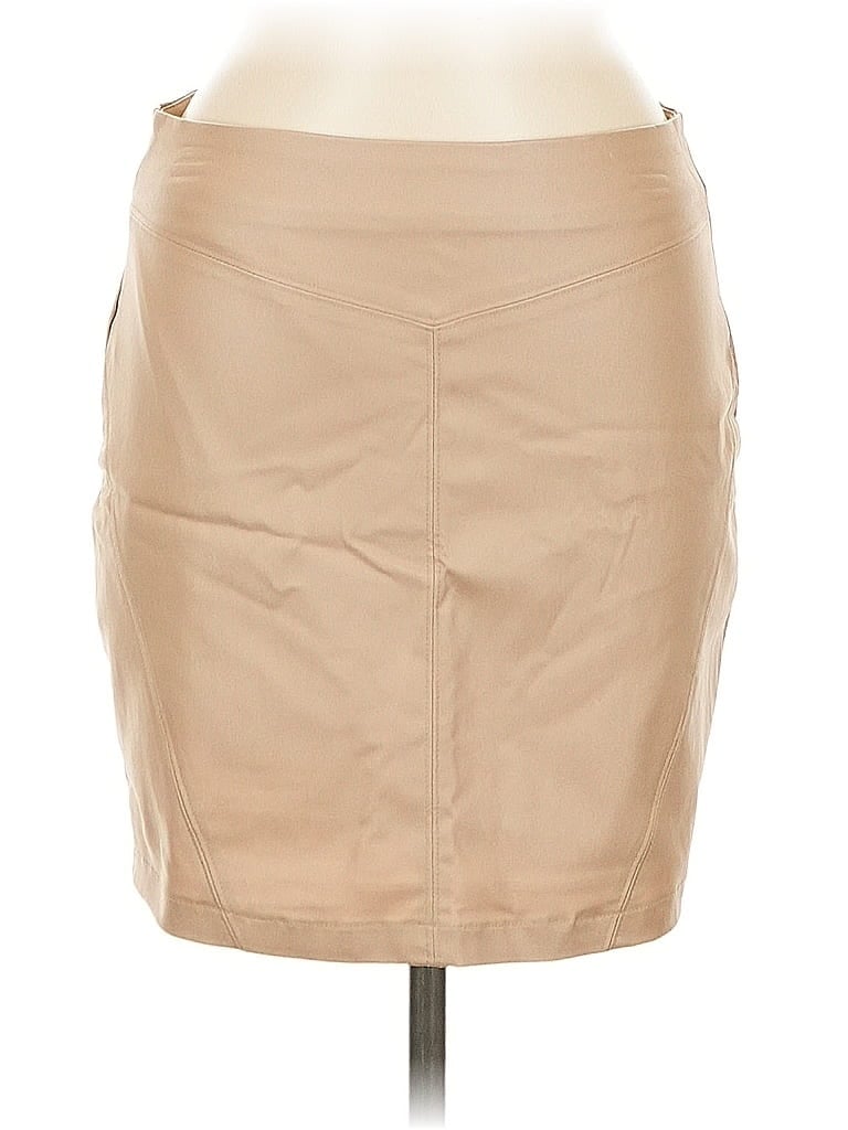 Gb Faux Leather Skirt In Animal Print