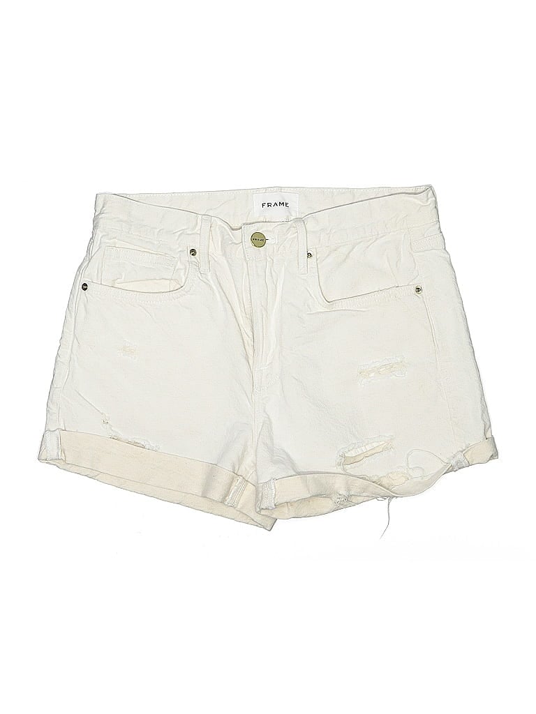 Pre-owned Frame Denim Shorts In White