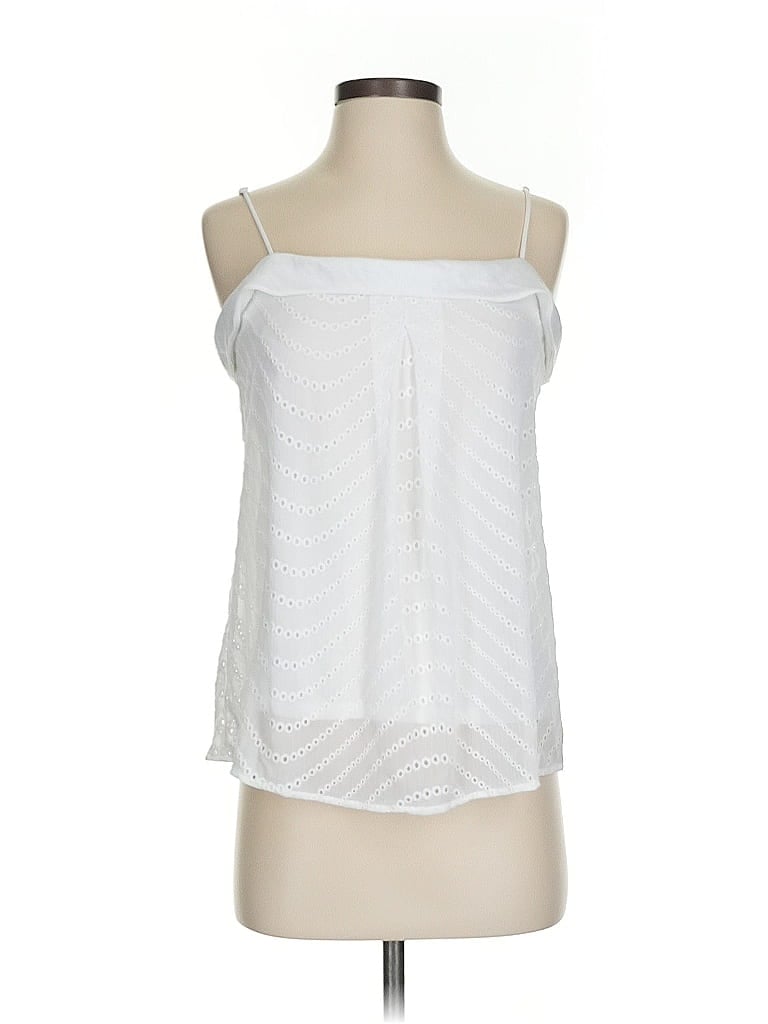 Pre-owned Banana Republic Sleeveless Blouse In White