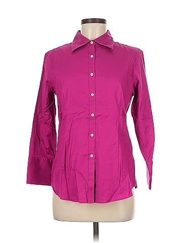KIRKLAND Signature 3/4 Sleeve Button-Down Shirt (view 1)