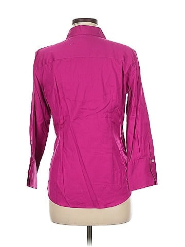 KIRKLAND Signature 3/4 Sleeve Button-Down Shirt (view 2)
