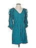 Tibi 100% Silk Teal Casual Dress Size 4 - photo 1