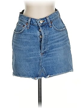 スカート AGOLDE Woman Skirt Blue A91111141 PRACTICE AGOLDE Leif Skirt in Swing - Adorn
