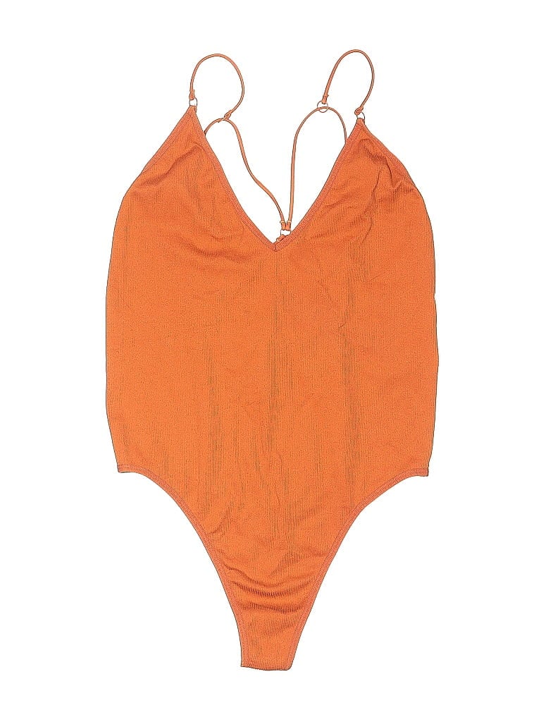 Pre-owned Unbranded Bodysuit In Orange