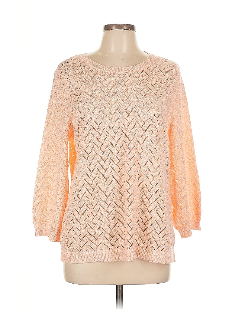 Pre-owned Talbots Pullover Sweater In Orange